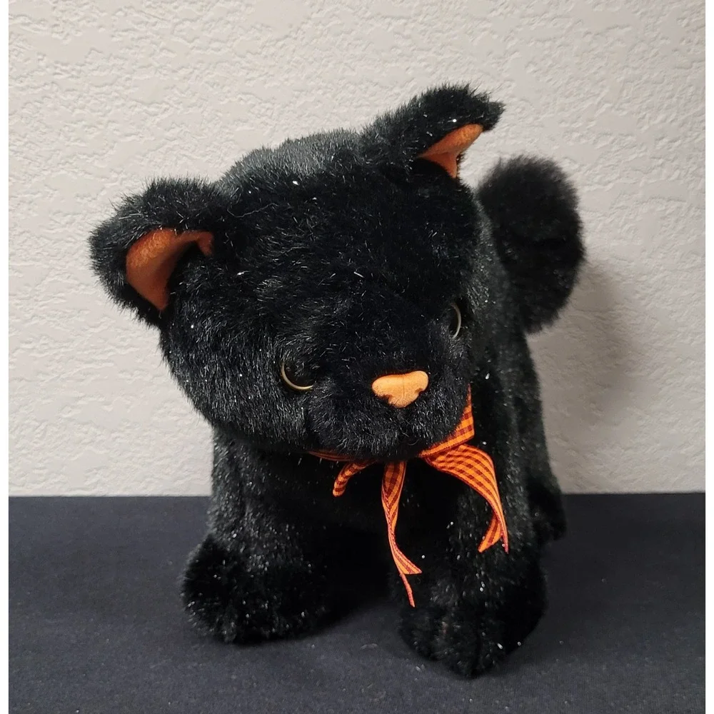 Vintage 1980s/90s Chosun International Halloween Black Cat Plush